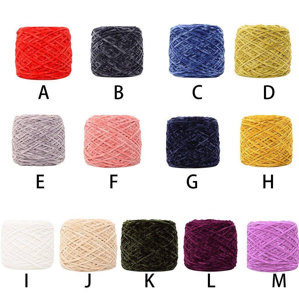 Chmadoxn DIY Velvet Chenille Yarn,Bulky Luxury Chenille Yarn for Crochet Hat Scarf Green