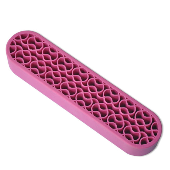 Bueautybox Makeup Beauty Brush Holder Organizer, Lipstick Holder Case Silicone Nail Polish Storage Rack Professional Cosmetic Display Box Main Image