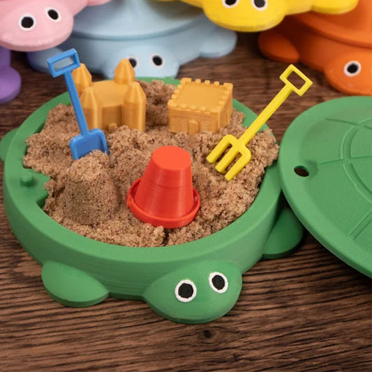 Mini Turtle Sandbox Desk Toy with  Small Tools, Mini Zen Garden Fidget Stress Relief Toys for Adults and Kids, Desktop Decor Accessories for Home and Office.
