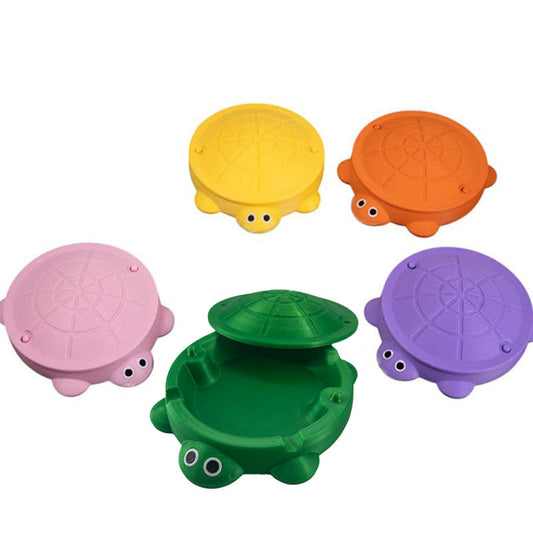 Mini Turtle Sandbox Desk Toy with  Small Tools, Mini Zen Garden Fidget Stress Relief Toys for Adults and Kids, Desktop Decor Accessories for Home and Office.