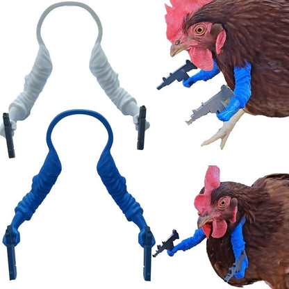 Chicken arms with Guns,Fun, Durable, Rooster Pistol Party, Perfect for Parties, Photoshoots and Pranks Costumes for Chickens to wear(orange)