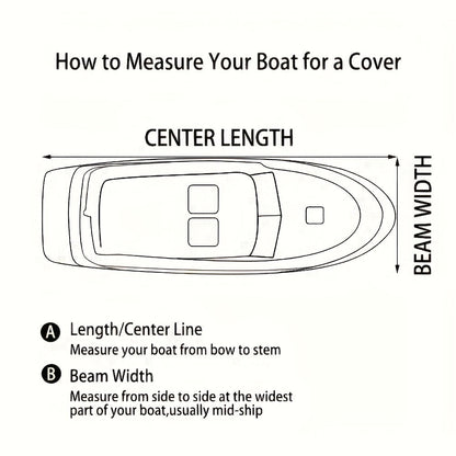Trailerable Boat Cover â Heavy Duty Waterproof Tarp with Storage Bag, Designed for V-Hull, Fish & Ski, Runabout, Bass & Fishing Boats,17-19FTBlack.