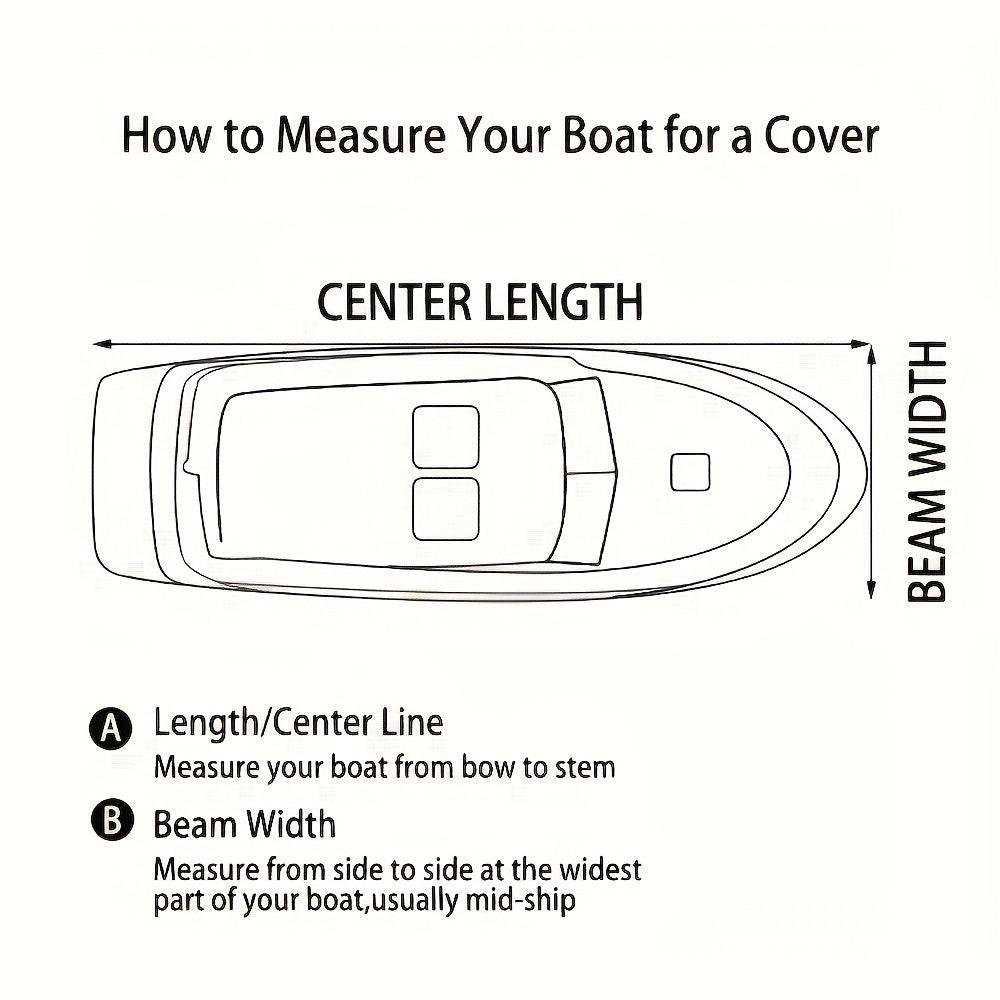 Trailerable Boat Cover â Heavy Duty Waterproof Tarp with Storage Bag, Designed for V-Hull, Fish & Ski, Runabout, Bass & Fishing Boats,20-22FTBlack.