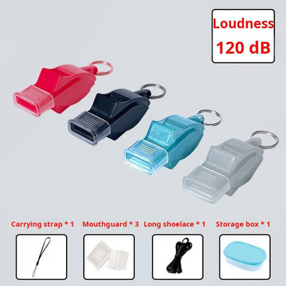 100 Pack Pea-less Plastic Whistles with Lanyards, Loud Crisp Sound Sports Whistle for Coaches, Referees & Officials, Durable Lightweight Outdoor Training Equipment.