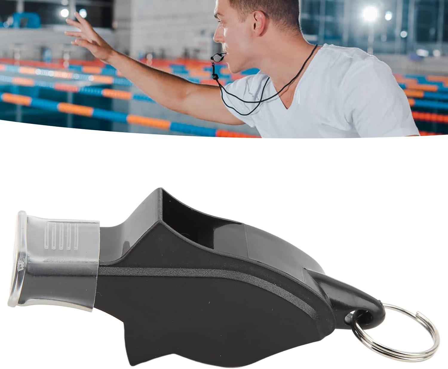 100 Pack Pea-less Plastic Whistles with Lanyards, Loud Crisp Sound Sports Whistle for Coaches, Referees & Officials, Durable Lightweight Outdoor Training Equipment.
