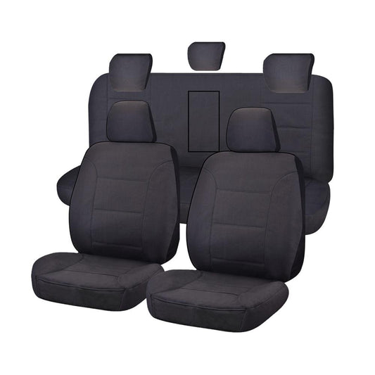 Seat Covers for ISUZU D-MAX 06/2012 - ON DUAL CAB CHASSIS UTILITY FR CHARCOAL ALL TERRAIN.