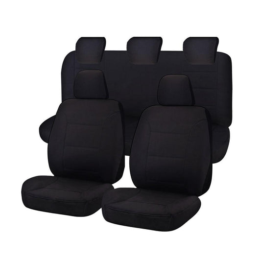 Seat Covers for MAZDA BT-50 B22P/Q-B32P/Q UP SERIES 10/2011 ? 08/2015 DUAL CAB FR BLACK CHALLENGER.