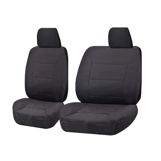Seat Covers for HOLDEN COLORADO RG SERIES 06/2012 - 2016 SINGLE CAB CHASSIS UTILITY FRONT BUCKET + _ BENCH CHARCOAL CHALLENGER.