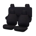Seat Covers for NISSAN NAVARA D23 SERIES 3 NP300 11/2017 -11/ 2020 DUAL CAB FR BLACK CHALLENGER.