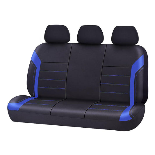 Universal Ultra Light Neoprene Rear Seat Covers Size 06/08H | Black/Blue.