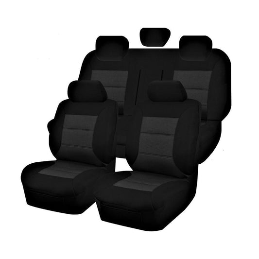 Seat Covers for FORD RANGER PX MKIII RAPTOR DOUBLE CAB 07/2018-ON Premium Elite Black.