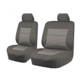 Seat Covers for MAZDA BT-50 B22P/Q-B32P/Q UP SERIES 10/2011 ? 2015 SINGLE CAB CHASSIS FRONT BUCKET + _ BENCH GREY PREMIUM.