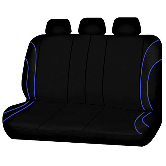 Universal Strident Rear Seat Covers Size 06/08S | Blue Piping.
