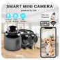 Wireless Surveillance Camera X5 6pcs â 2.4GHz WiFi, night vision, HD, 360 rotation, black. Home/office use, modern design, durable. Wireless, flexible installation, reliable monitoring. Clear imaging, all-around coverage for smart safeguarding.