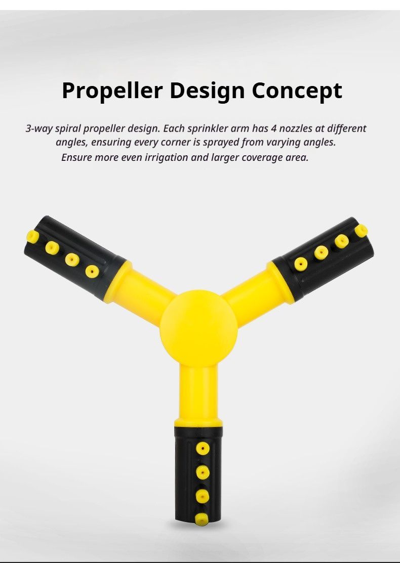 1SetSprinkler(Base+Trident)-Yellow