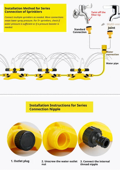 1SetSprinkler(Base+Trident)-Yellow