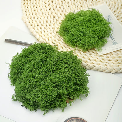 diy artificial moss lawn-Dark Green Filamentous Moss 100g