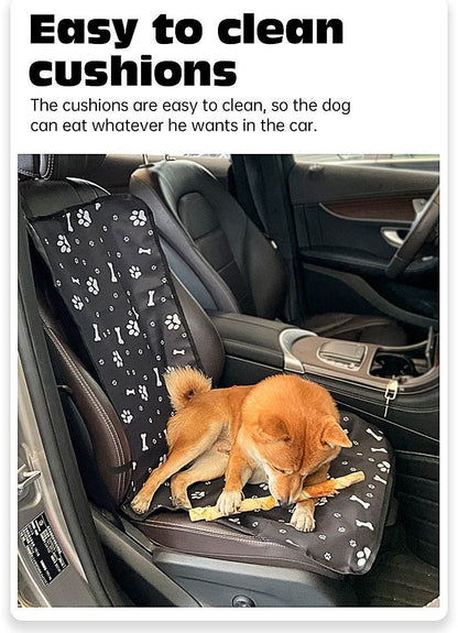 PetBlackBonePrintCarMat