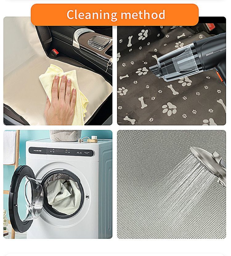 PetBlackBonePrintCarMat