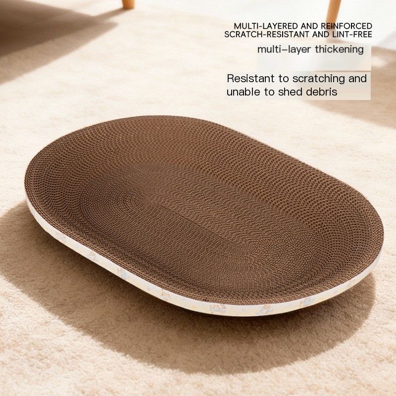 CatScratcher,OvalShape,MediumSize47x32-ThinStyle
