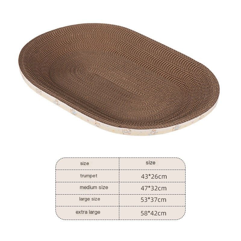CatScratcher,OvalShape,MediumSize47x32-ThinStyle