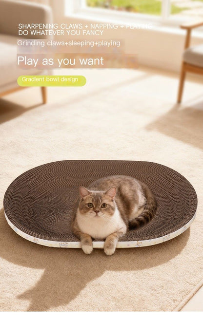CatScratcher,OvalShape,MediumSize47x32-ThinStyle