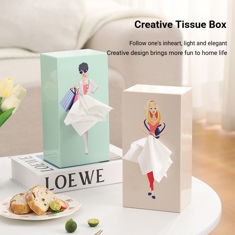 Dreamy Iris Blue Princess Tissue Box Holder