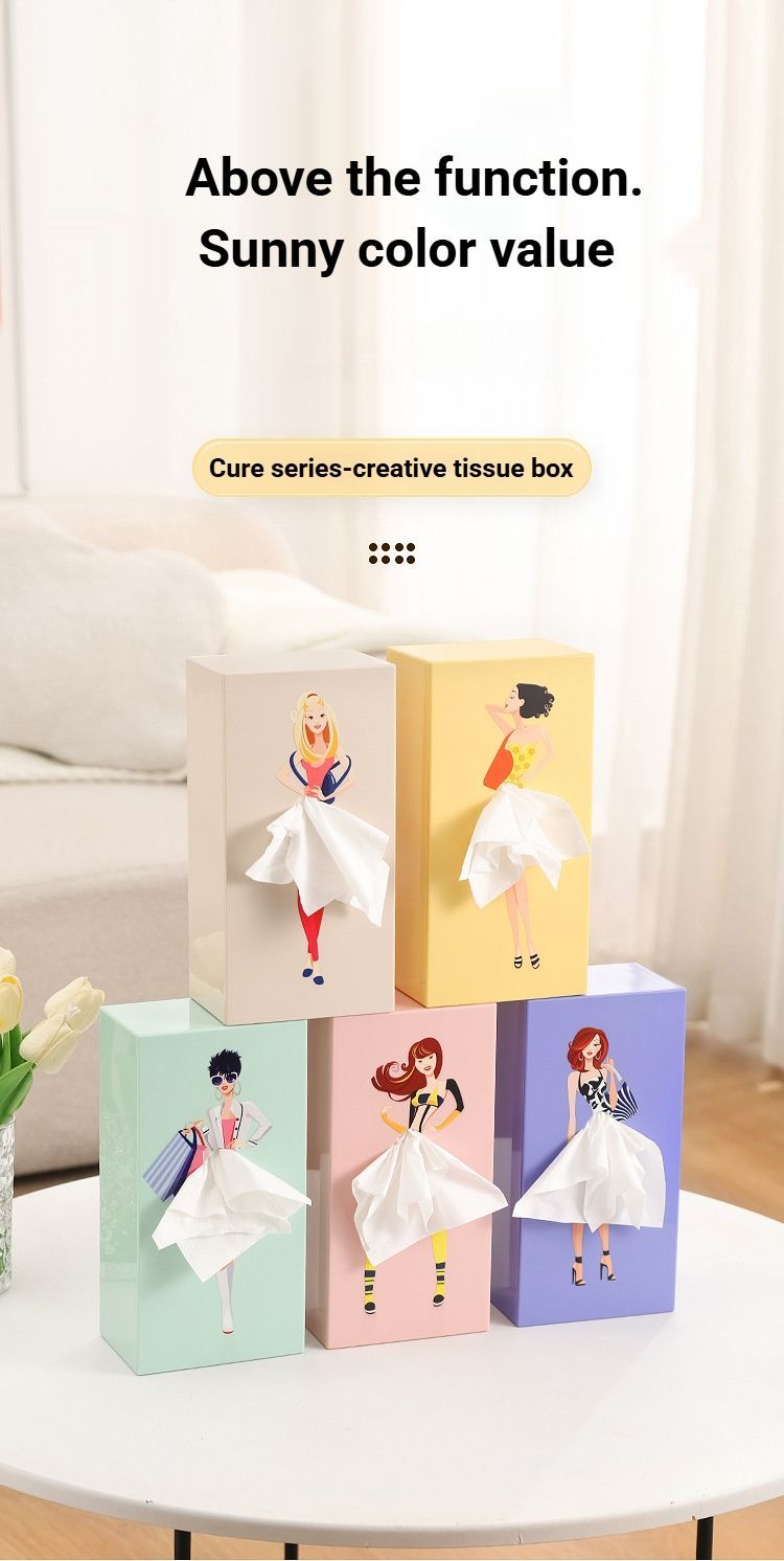 Dreamy Iris Blue Princess Tissue Box Holder