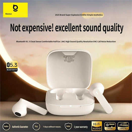 E16 Bluetooth headset-White.