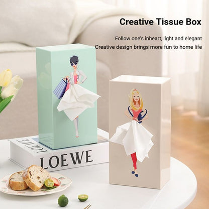 Elegant Light Mango Yellow Princess Tissue Box Holder