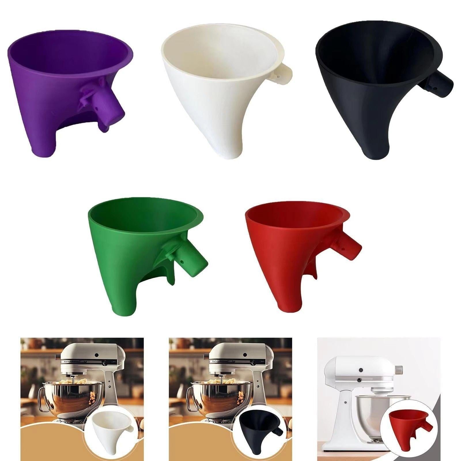 Flour Hopper Vertical Mixer - Large Black.