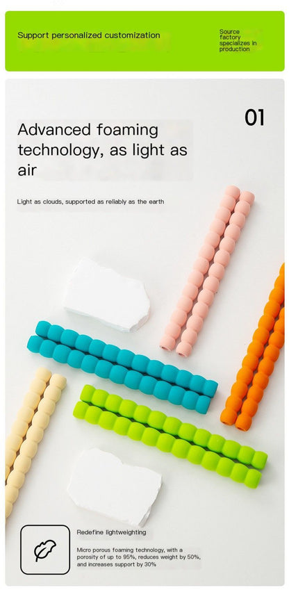 Foaming pipe-Blue-green