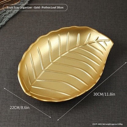 2317F-2401-Gold--PhilodendronLeaf24cm