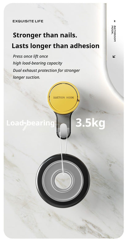 green Suction cup hook