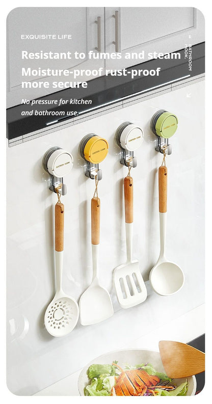 green Suction cup hook