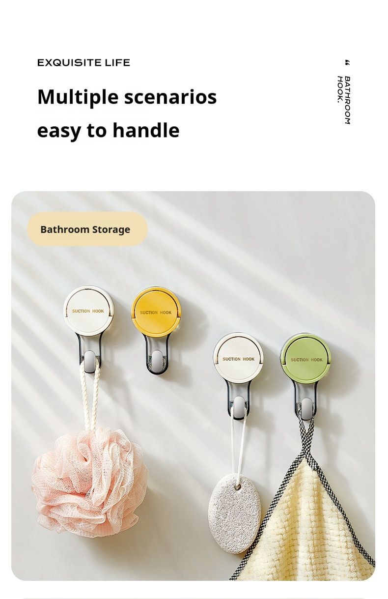 green Suction cup hook