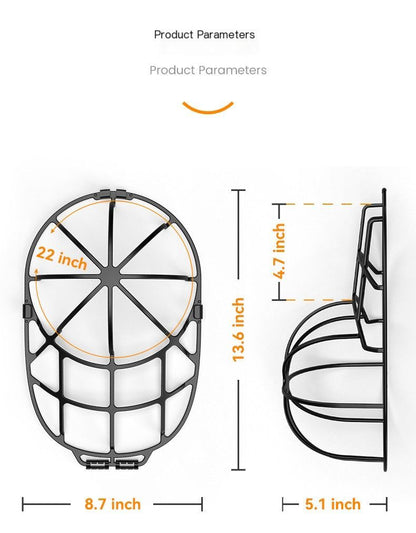 Hat protection frame-White
