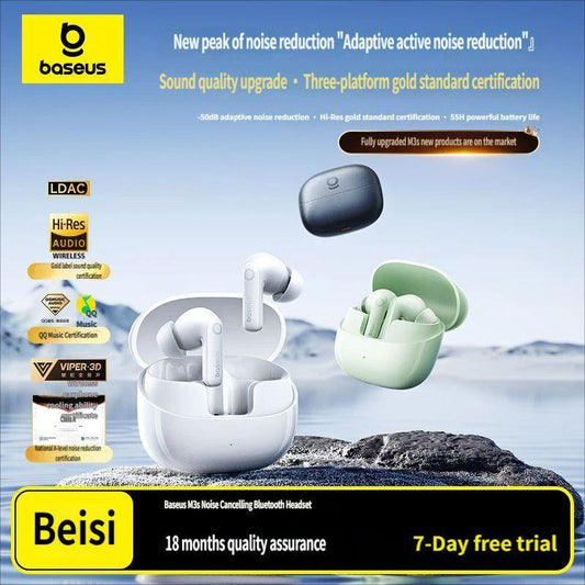 M3s Bluetooth headset-White.