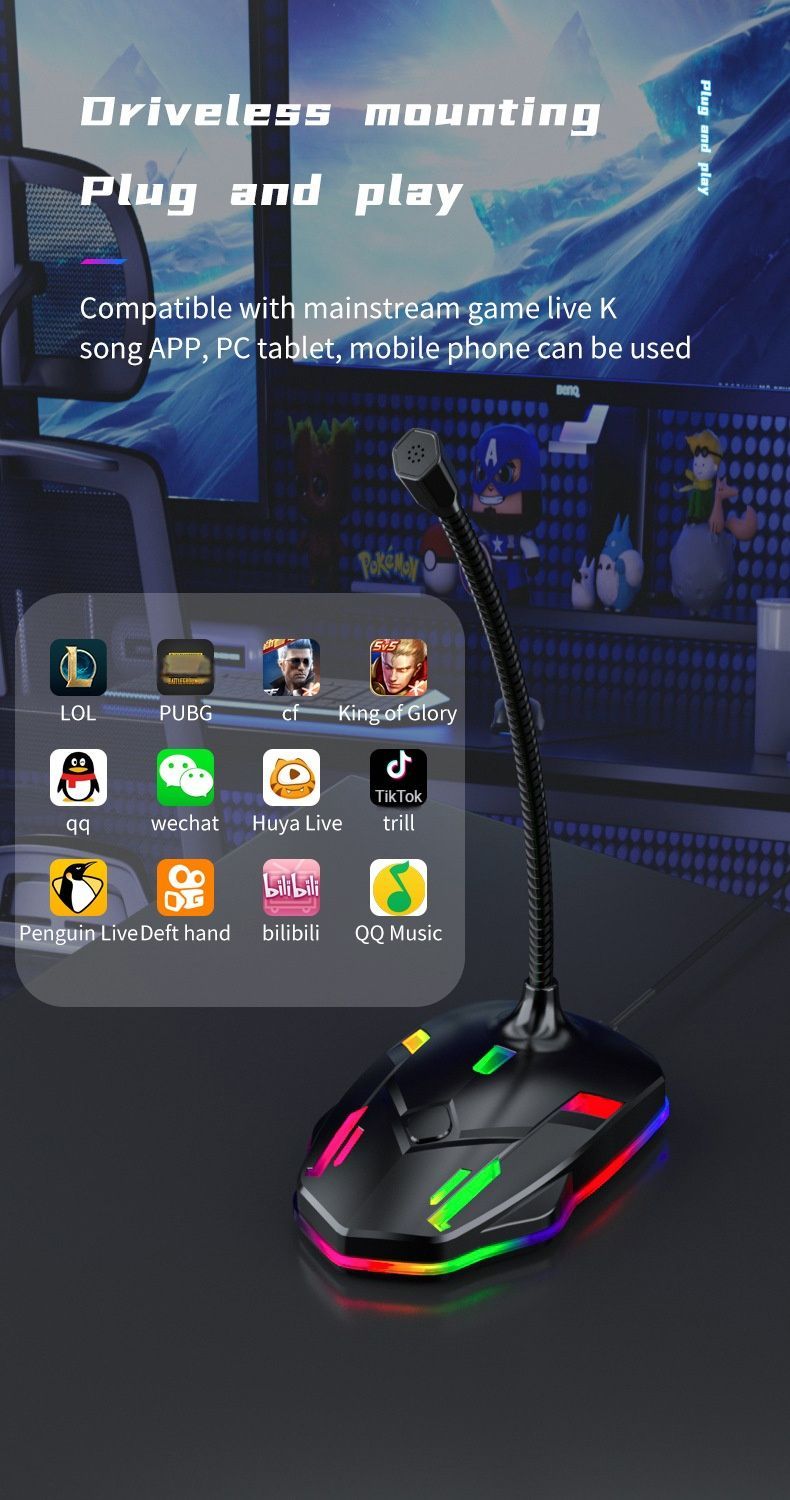 M9 Computer Noise Cancelling Microphone Ink green