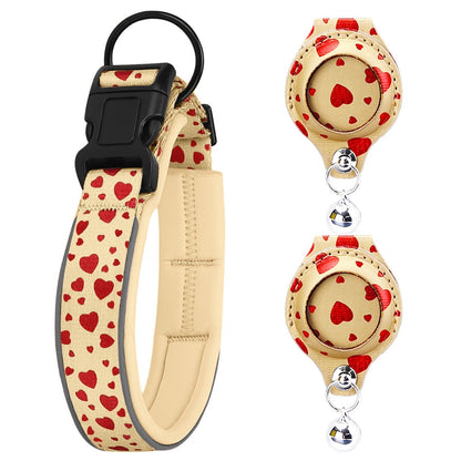 Pet positioning collar-Heart Green 1Pair2-M-without locator