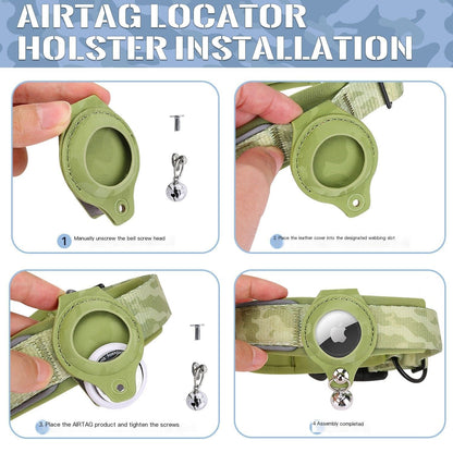 Pet positioning collar-Heart Green 1Pair2-M-without locator