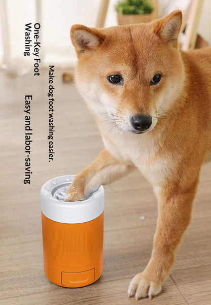 PetPawPrintCup-Orange