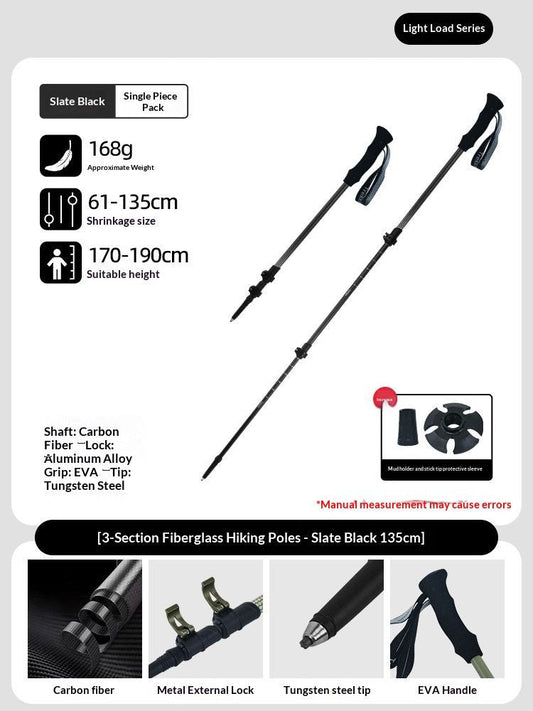CarbonFiberTelescopicPole-ForHeightsUnder170cm.