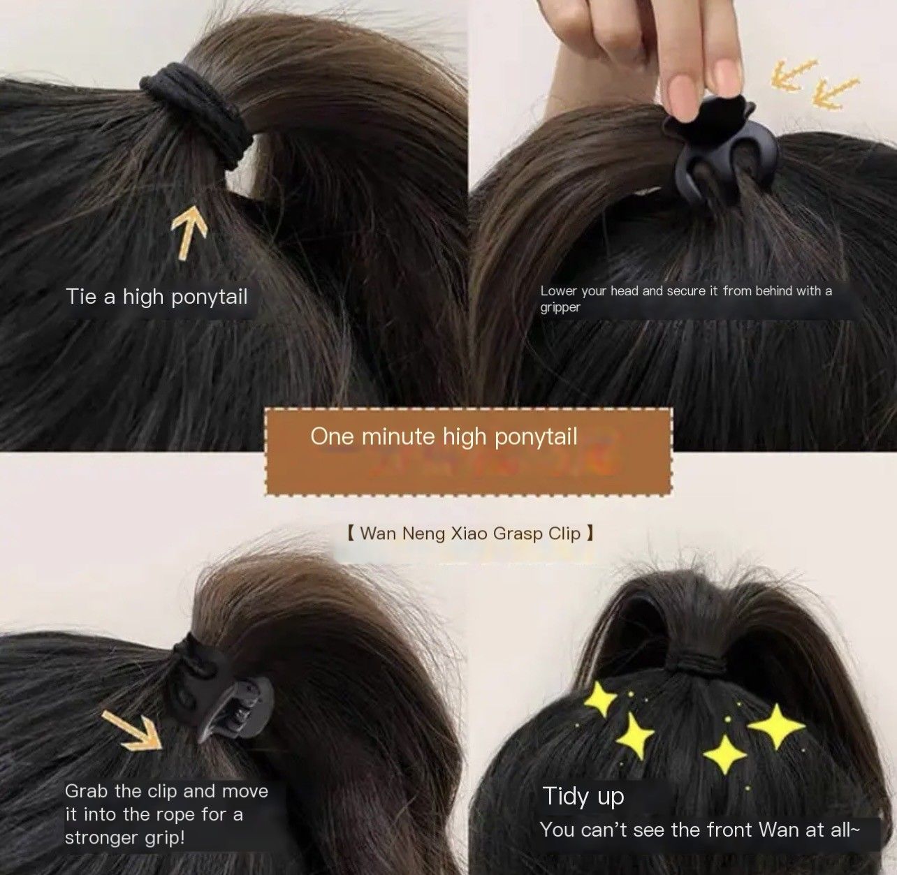 Pumpkin clasp hairpin accessory-Sandedbrown