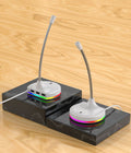 RGB Desktop Microphone 3 USB HUB Model White