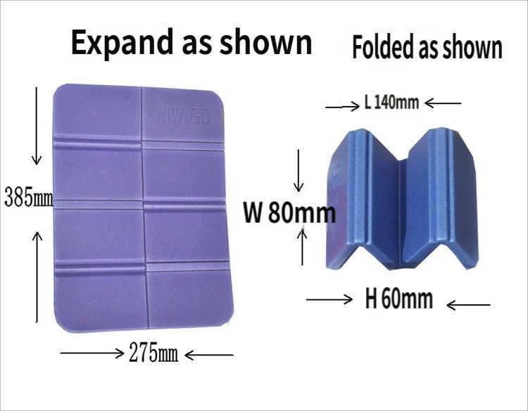 Folding picnic mat-Orange.