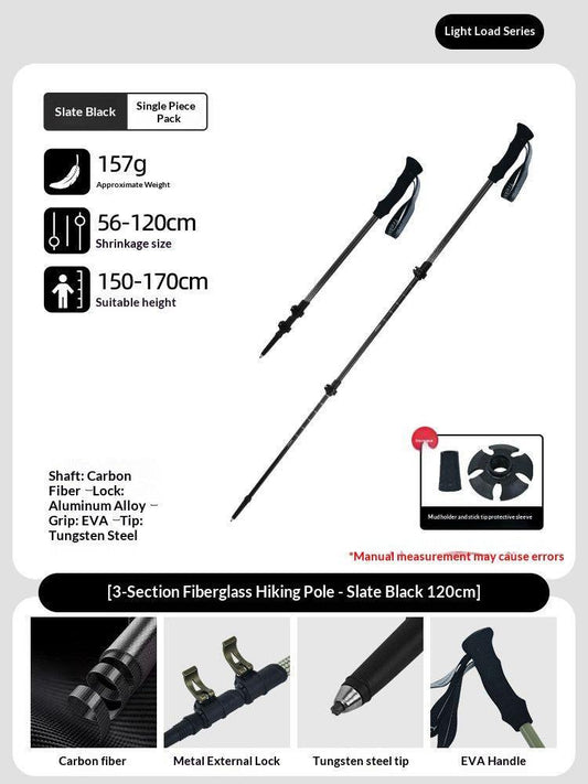 CarbonFiberTelescopicPole-ForHeightsUnder170cm.