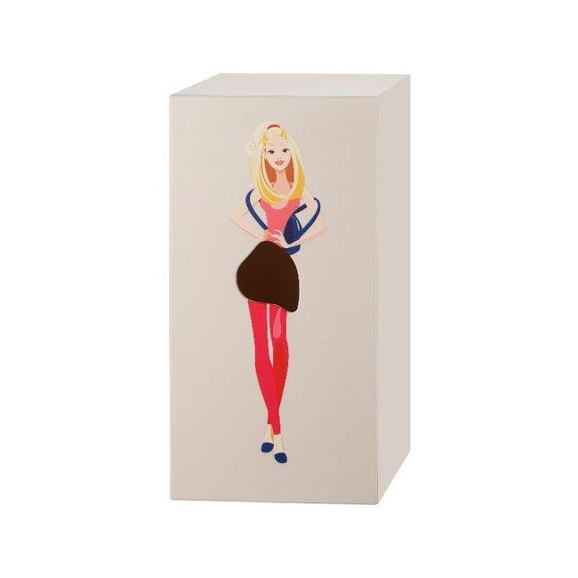 Soothing Cream Apricot Beige Princess Tissue Box Holder Hover Image