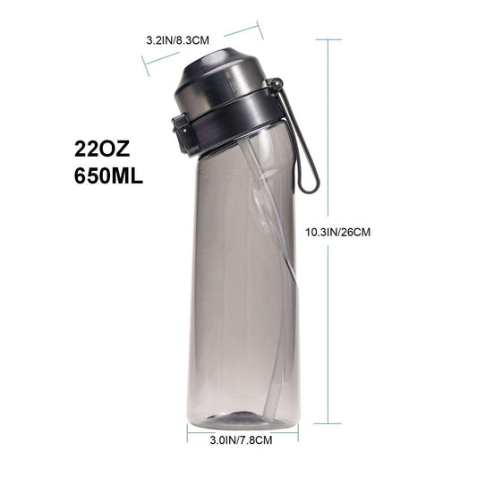 Transparent black 0 Sugar 0 Calorie Scented Water Bottle