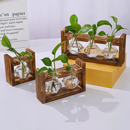 HydroponicWoodenFramewithSnap-On-DiamondSingleBottle